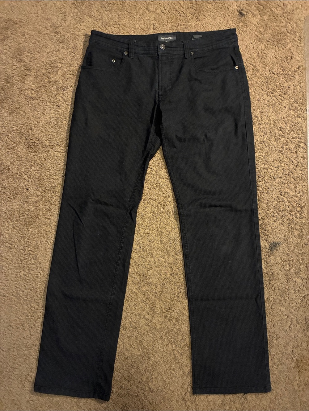 RW&CO. Black Men's Corduroy Straight Pants